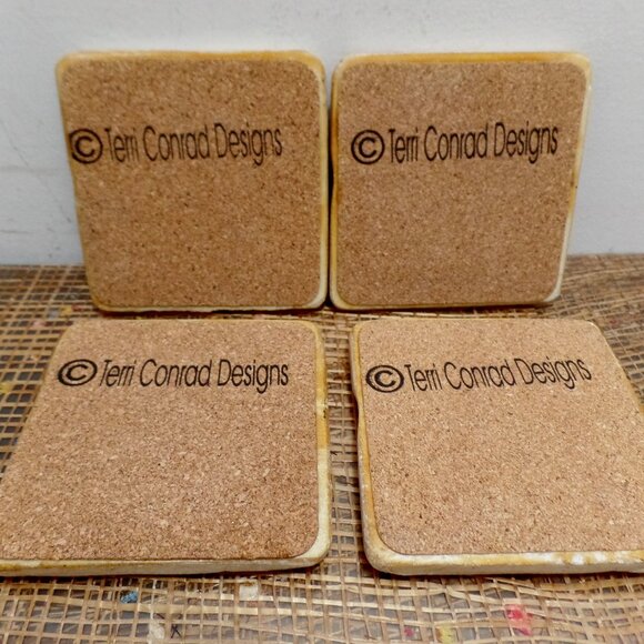 Terri Conrad French Pastry Coasters Set Of Four - Picture 11 of 11